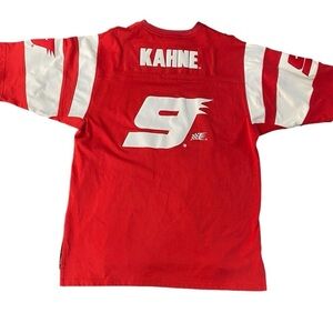 Chase Authentics Kasey Khane 9 Dodge Red White Racing Nascar Jersey Size Large